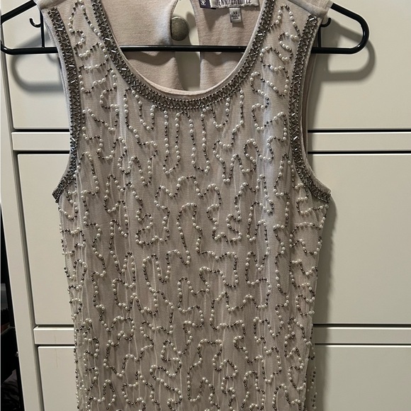 Jennifer Lopez Tops - Beautiful beaded tank top.Night out statement top.